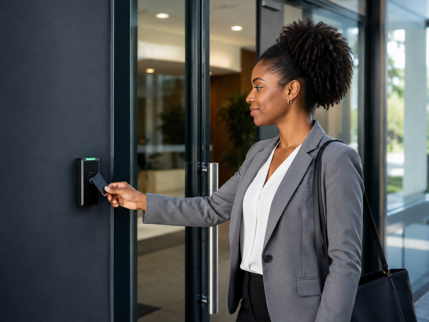 HD image of an access control door system